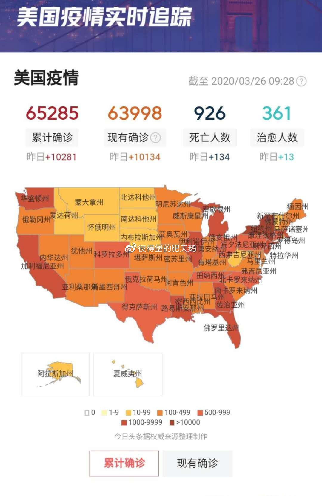 美國最新疫情實(shí)時更新概況